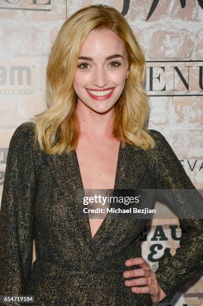 Actress Brianne Howey attends day one of TAO, Beauty & Essex, Avenue and Luchini LA Grand Opening on March 16, 2017 in Los Angeles, California.