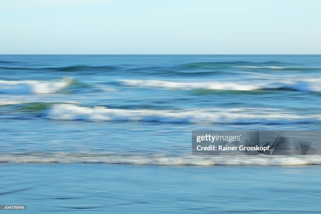 Soft waves on a Pacific beach