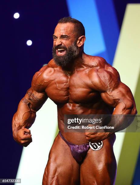 Guy Cisternino of the USA poses during the 2017 Arnold Classic at The Melbourne Convention and Exhibition Centre on March 17, 2017 in Melbourne,...