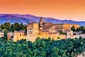 Alhambra of Granada, Spain.