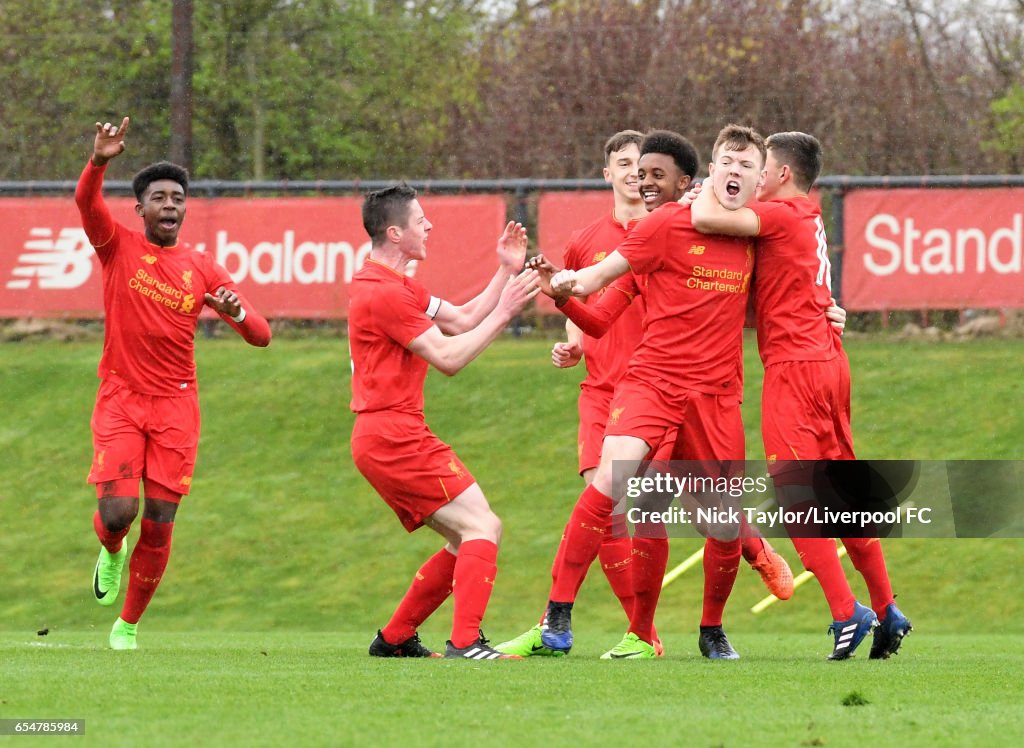 Liverpool v Blackburn Rovers: U18 Premier League