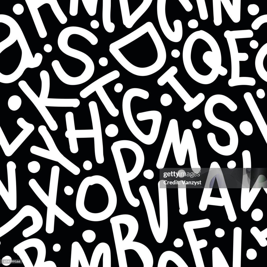 Font Graph Patterns Art Seamless Pattern Font High-Res Vector Graphic - Getty Images