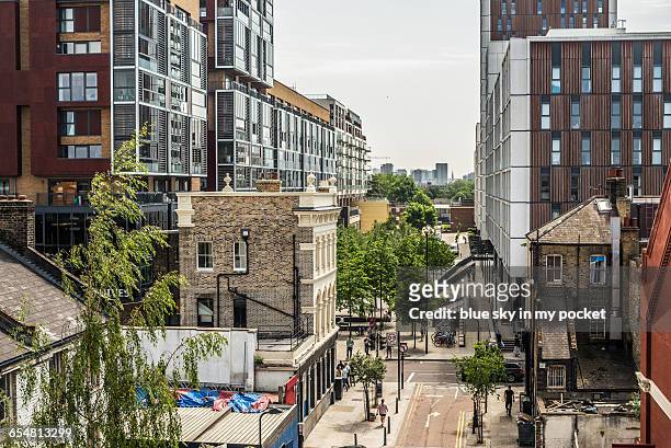 london rooftops - hackney london stock pictures, royalty-free photos & images