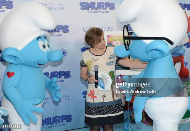 Under-Secretary-General for Communications and Public Information Cristina Gallach speaks at the United Nations Headquarters celebrating...