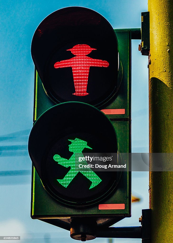 Ampelmann traffic lights of Berlin