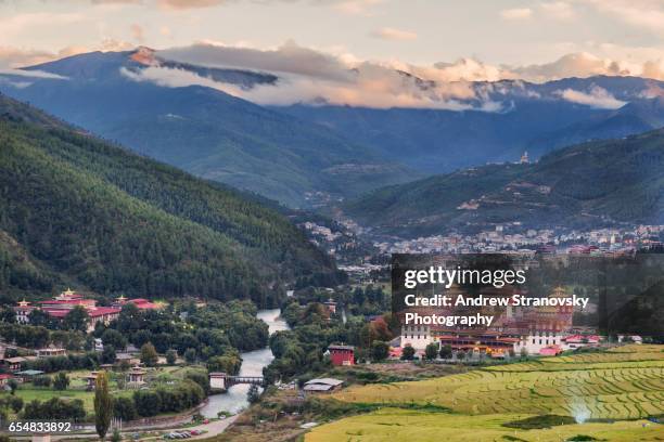 thimphu, bhutan - bhutan stock pictures, royalty-free photos & images