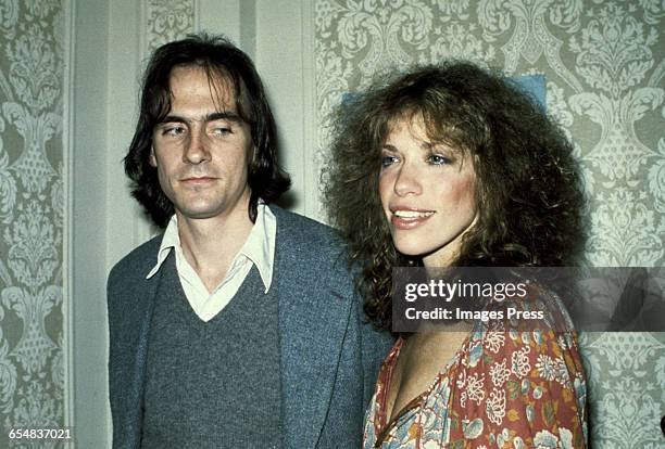 James Taylor and Carly Simon circa 1979 in New York City.