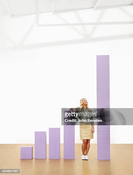 people doing puzzles with oversized props - growth graph stock pictures, royalty-free photos & images