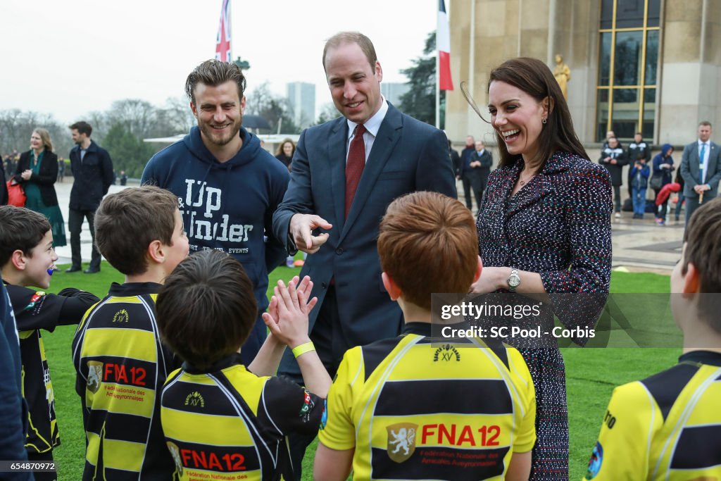 The Duke And Duchess Of Cambridge Visit Paris: Day Two