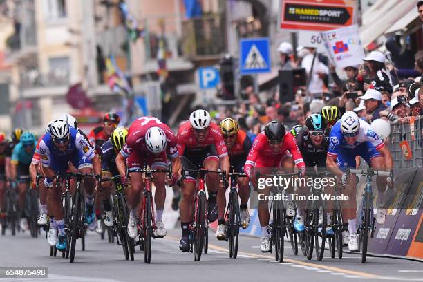 108th Milan-Sanremo 2017 Arrival / Sprint / Arnaud DEMARE / Elia VIVIANI / Nacer BOUHANNI / John DEGENKOLB / Alexander KRISTOFF / Fernando GAVIRIA /...