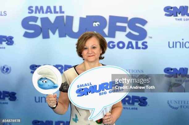 Under-Secretary-General for Communications and Public Information Cristina Gallach poses at the United Nations Headquarters celebrating International...