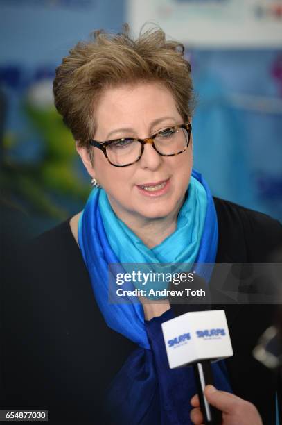 President & CEO of the U.S. Fund for UNICEF Caryl M. Stern at the United Nations Headquarters celebrating International Day of Happiness in...