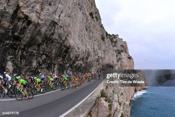 108th Milan-Sanremo 2017 Landscape / Peloton / Mediterranean Sea/ Milano - Sanremo / ©Tim De Waele