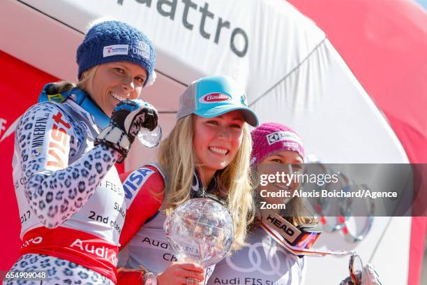 Veronika Velez Zuzulova of Slovakia takes 2nd place in the overall standings, Mikaela Shiffrin of USA wins the globe in the overall standings, Wendy...