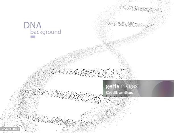stockillustraties, clipart, cartoons en iconen met dna-deeltjes - genetic variant