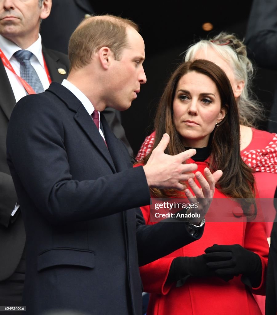 Prince William and his wife Catherine in Paris