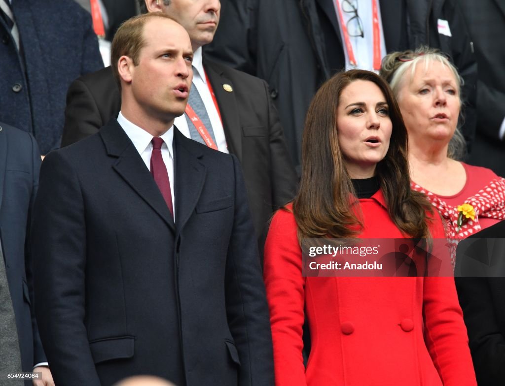 Prince William and his wife Catherine in Paris