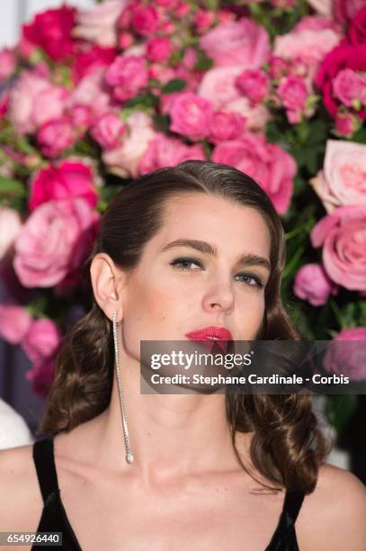Charlotte Casiraghi attends the Rose Ball 2017 To Benefit The Princess Grace Foundation at Sporting Monte-Carlo on March 18, 2017 in Monte-Carlo,...