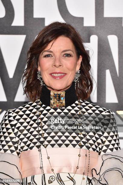 Princess Caroline of Hanover attends the Rose Ball 2017 To Benefit The Princess Grace Foundation at Sporting Monte-Carlo on March 18, 2017 in...