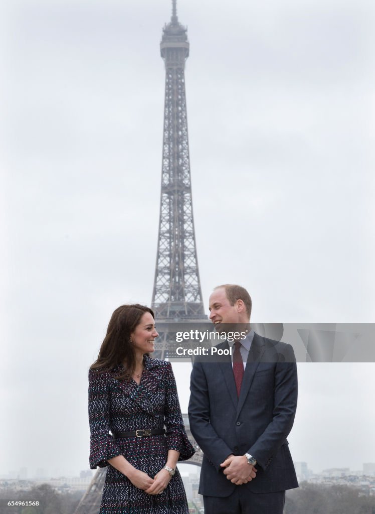 The Duke And Duchess Of Cambridge Visit Paris: Day Two