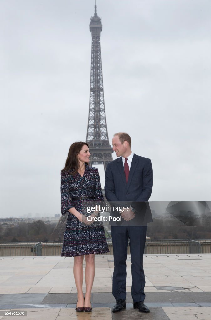 The Duke And Duchess Of Cambridge Visit Paris: Day Two