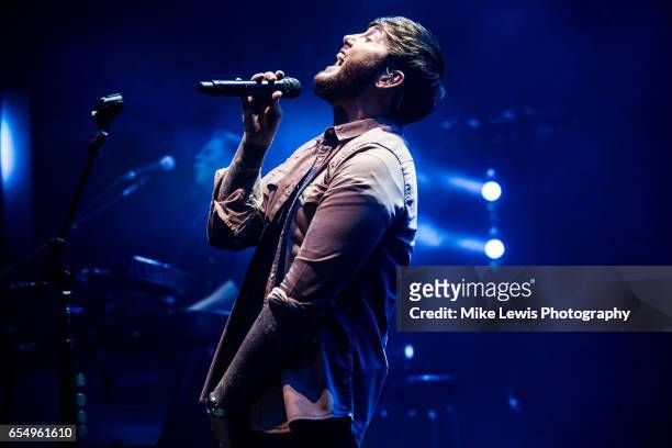 James Arthur performs at St David's Hall on March 18, 2017 in Cardiff, United Kingdom.