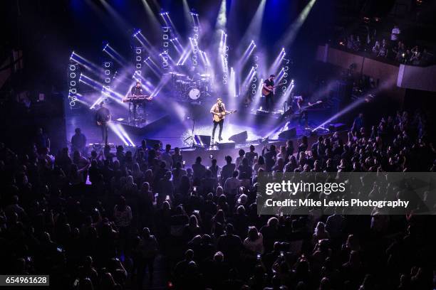 James Arthur performs at St David's Hall on March 18, 2017 in Cardiff, United Kingdom.