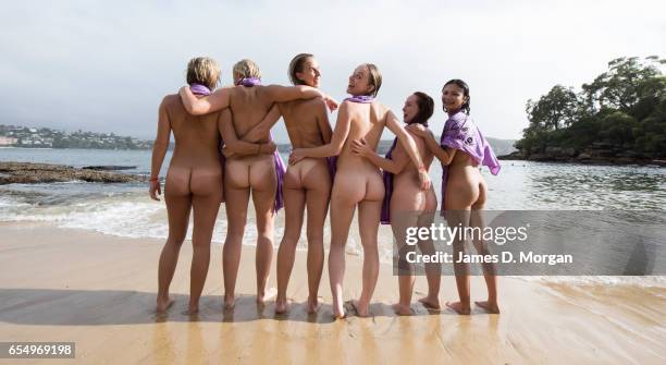 Swimmers taking part in the "Sydney Skinny" on March 19, 2017 in Sydney, Australia. The annual nude swim event encourages swimmers to raise money for...