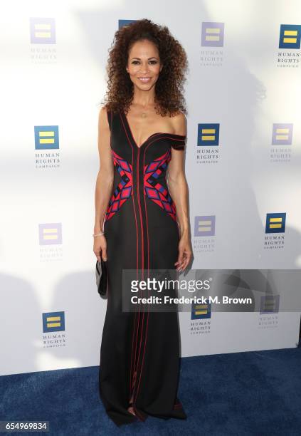 Actor Sherri Saum at The Human Rights Campaign 2017 Los Angeles Gala Dinner at JW Marriott Los Angeles at L.A. LIVE on March 18, 2017 in Los Angeles,...