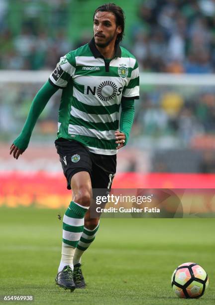 Sporting CP's forward Bryan Ruiz from Costa Rica in action during the Primeira Liga match between Sporting CP and CD Nacional at Estadio Jose...