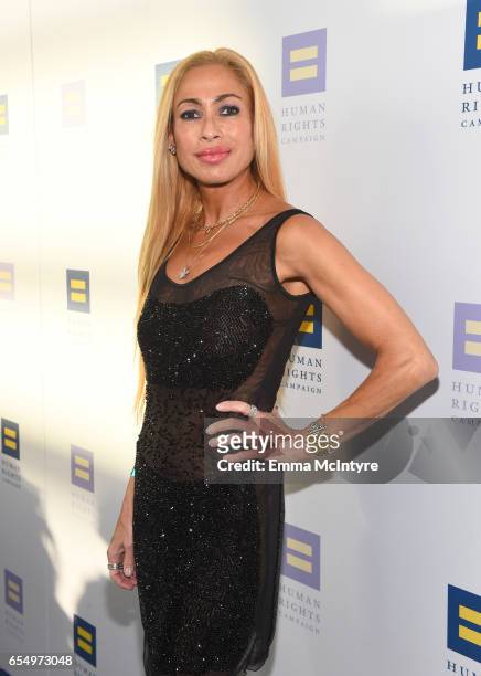 Actor Carol Shaya at The Human Rights Campaign 2017 Los Angeles Gala Dinner at JW Marriott Los Angeles at L.A. LIVE on March 18, 2017 in Los Angeles,...