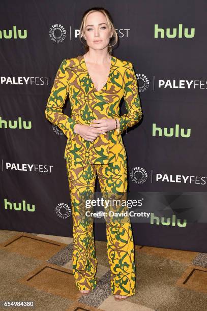 Caity Lotz attends PaleyFest Los Angeles 2017 - CW's "Heroes & Aliens: Featuring Arrow, The Flash, Supergirl, and DC's Legends of Tomorrow" at Dolby...
