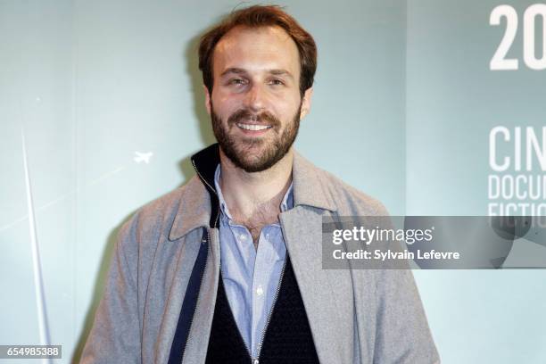 Antoine Gouy attends closing ceremony photocall of Valenciennes Cinema Festival on March 18, 2017 in Valenciennes, France.