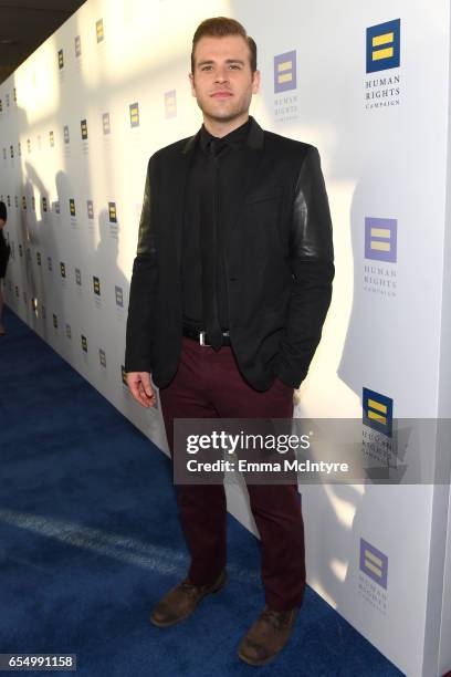 Actor Scott Evans at The Human Rights Campaign 2017 Los Angeles Gala Dinner at JW Marriott Los Angeles at L.A. LIVE on March 18, 2017 in Los Angeles,...