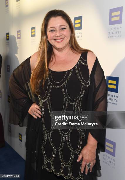 Actor Camryn Manheim at The Human Rights Campaign 2017 Los Angeles Gala Dinner at JW Marriott Los Angeles at L.A. LIVE on March 18, 2017 in Los...