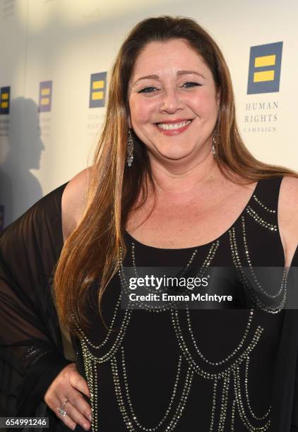 Actor Camryn Manheim at The Human Rights Campaign 2017 Los Angeles Gala Dinner at JW Marriott Los Angeles at L.A. LIVE on March 18, 2017 in Los...