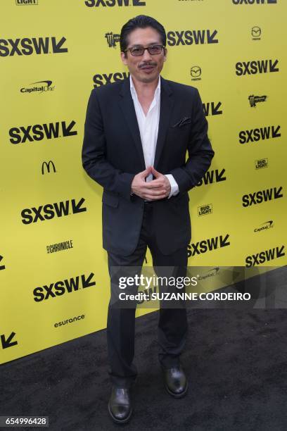 Actor Hiroyuki Sanada attends the film premiere of 'Life' during 2017 SXSW Conference and Festivals at the ZACH Theatre on March 18, 2017 in Austin,...