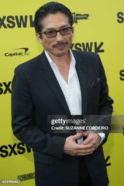 Actor Hiroyuki Sanada attends the film premiere of 'Life' during 2017 SXSW Conference and Festivals at the ZACH Theatre on March 18, 2017 in Austin,...