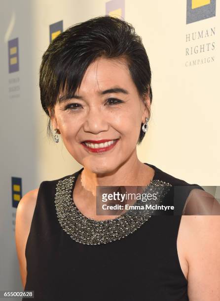 Congresswoman Judy Chu at The Human Rights Campaign 2017 Los Angeles Gala Dinner at JW Marriott Los Angeles at L.A. LIVE on March 18, 2017 in Los...