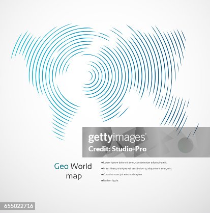 Geometric World Map High-Res Vector Graphic - Getty Images