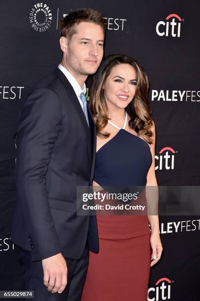 Justin Hartley and Lindsay Hartley attend PaleyFest Los Angeles 2017 - "This Is Us" at Dolby Theatre on March 18, 2017 in Hollywood, California.