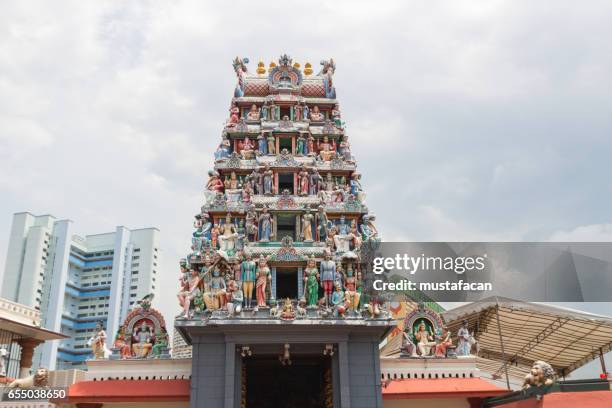 de sri mariamman temple - sri mariamman tempel singapore stockfoto's en -beelden