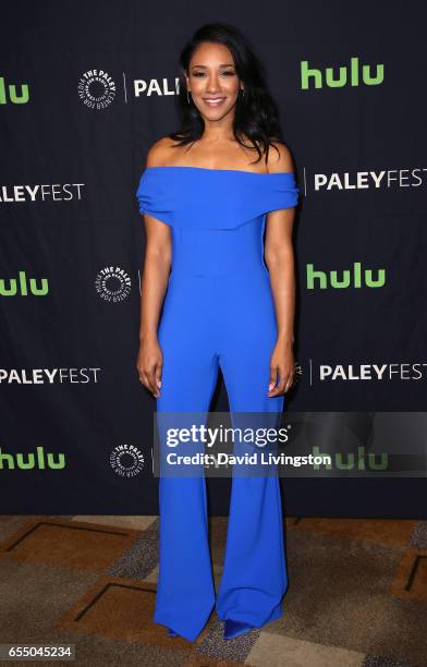 Actress Candice Patton attends The Paley Center For Media's 34th Annual PaleyFest Los Angeles presentation of The CW's Heroes & Aliens at Dolby...