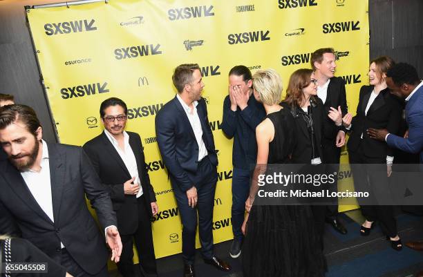 Actors Jake Gyllenhaal, Hiroyuki Sanada and Ryan Reynolds, Director Daniel Espinosa, actress Olga Dihovichnaya, Producers Dana Goldberg and David...