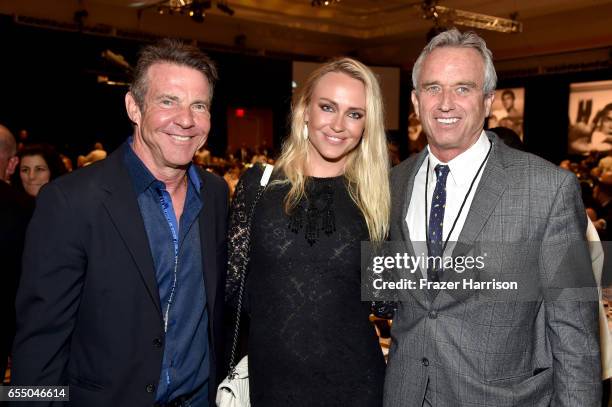 Actor Dennis Quaid, Santa Auzina and radio host Robert F. Kennedy Jr. Attend Muhammad Ali's Celebrity Fight Night XXIII at the JW Marriott Desert...