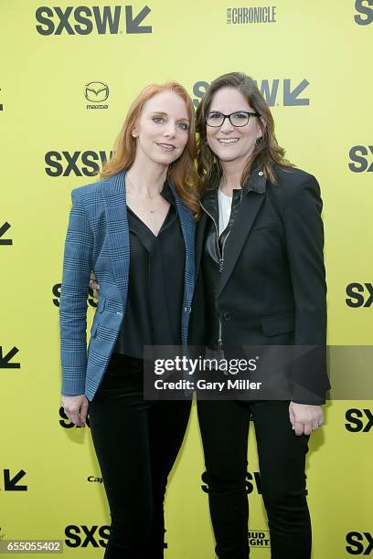 Lisa Feldsher and Dana Goldberg attend the premiere of "Life" at the Zach Scott Theater during South By Southwest Conference and Festival on March...