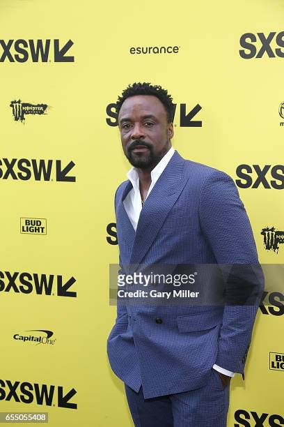 Ariyon Bakare attends the premiere of "Life" at the Zach Scott Theater during South By Southwest Conference and Festival on March 18, 2017 in Austin,...