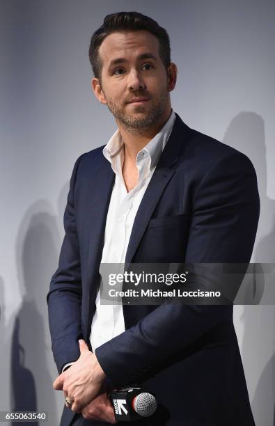 Actor Ryan Reynolds attends the "Life" premiere during 2017 SXSW Conference and Festivals at the ZACH Theatre on March 18, 2017 in Austin, Texas.