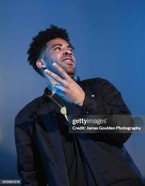 Musician Rakim Hasheem Allen A.K.A. PnB Rock performs onstage at the Atlantic Records event during 2017 SXSW Conference and Festivals at Stubbs on...