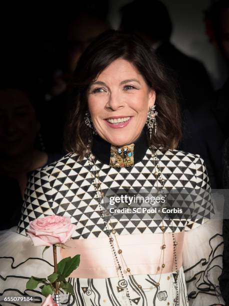 Princess Caroline of Hanover attends the Rose Ball 2017 Secession Viennoise To Benefit The Princess Grace Foundation at Sporting Monte-Carlo on March...